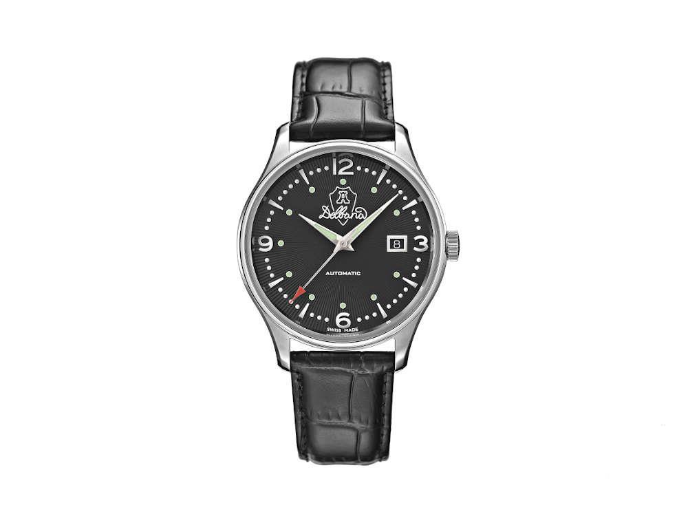 Delbana Classic Della Balda Automatik Uhr, 40 mm, Schwarz. 41603.722.6.034
