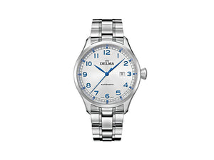 Delma Aero Pioneer Automatik Uhr, Silber, 45 mm, 41701.570.6.062