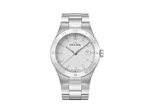 Delma Dress Rialto Quartz Uhr, Weiss, 42 mm, 41701.608.6.018