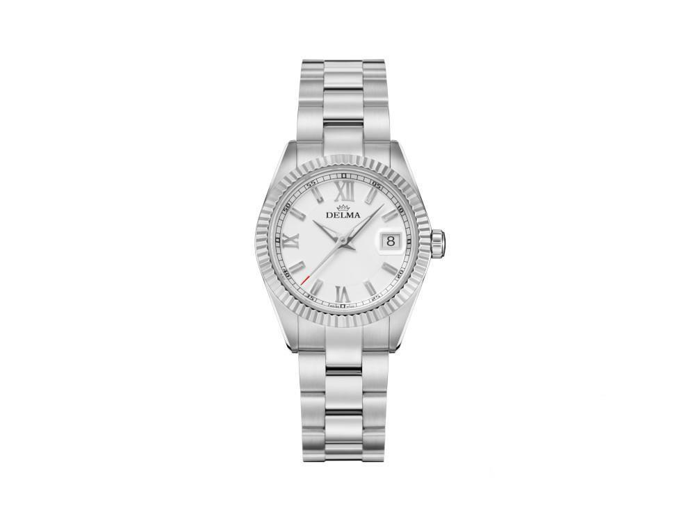 Delma Diver Sea Star Ladies Quartz Uhr, Weiss, 29mm, 41701.621.1.016