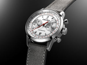 Delma Racing Continental Pulsometer Automatik Uhr, Silber, 41701.702.6.069