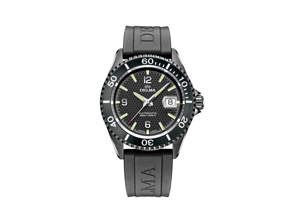Delma Diver Santiago Automatik Uhr, Schwarz, 43 mm, 44501.560.6C034