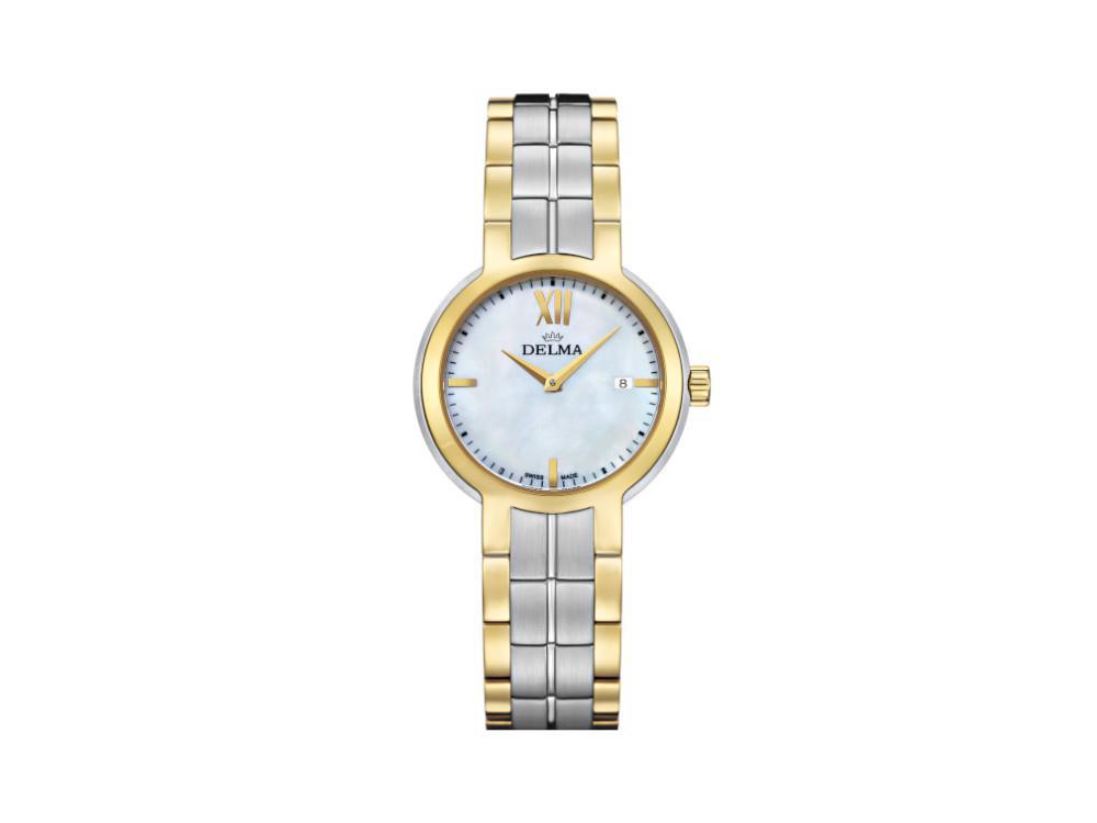 Delma Elegance Ladies Marbella Quartz Uhr, Weiss, 30 mm, 52701.603.1.516