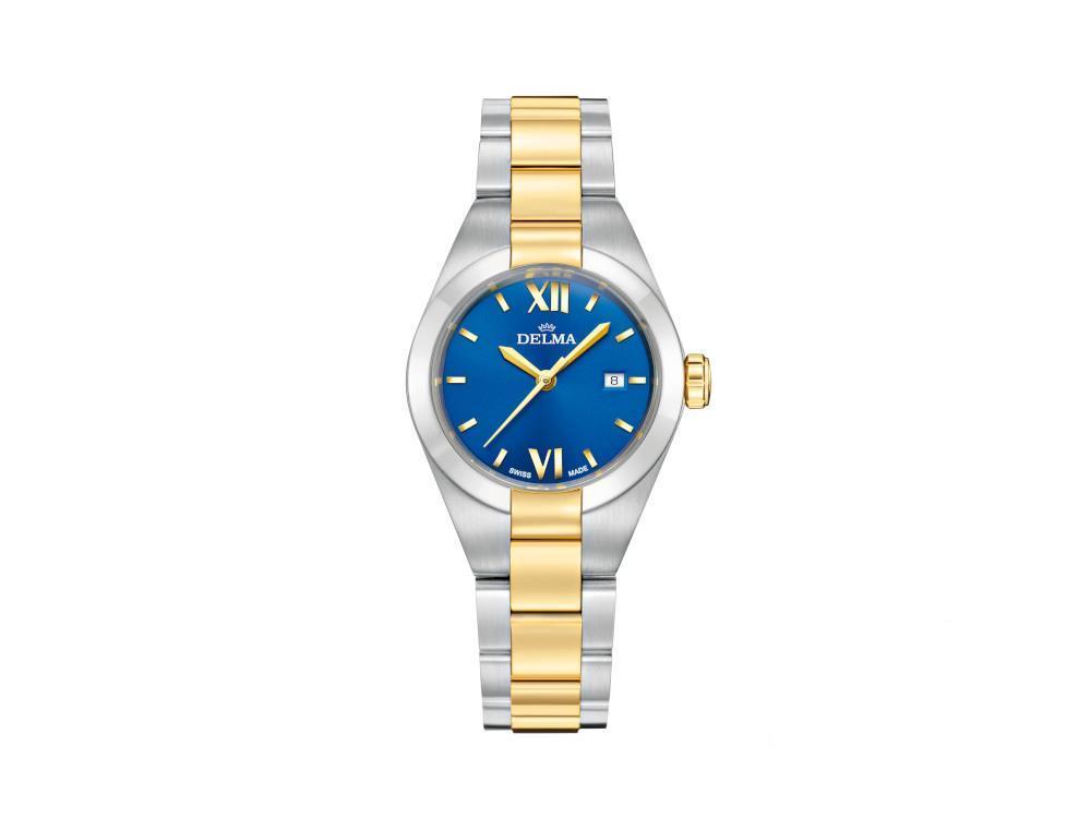Delma Elegance Ladies Rimini Quartz Uhr, Blau, 31mm, 10 atm, 52701.625.1.046