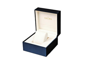 Delma Elegance Ladies Rimini Quartz Uhr, PVD Gold, Silber, 31mm, 52701.625.1.066