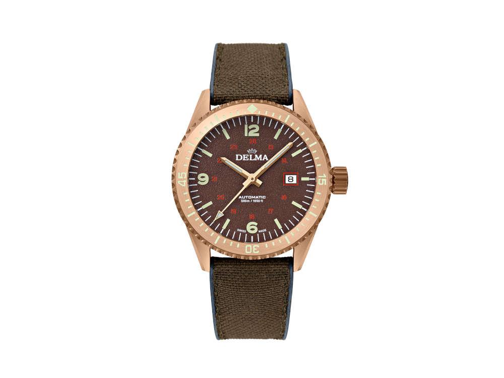 Delma Cayman Bronze Automatik Uhr, 42 mm, Limitierte Edition, 31601.726.6.104