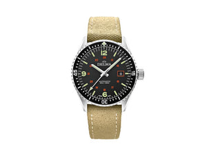 Delma Diver Cayman Field Automatik Uhr, Schwarz, 42 mm, 41601.706.6.034