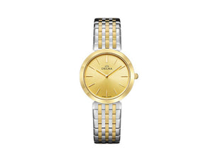 Delma Dress Lido Ladies Quartz Uhr, Golden, 27,5mm, 5 atm, 52701.595.1.021