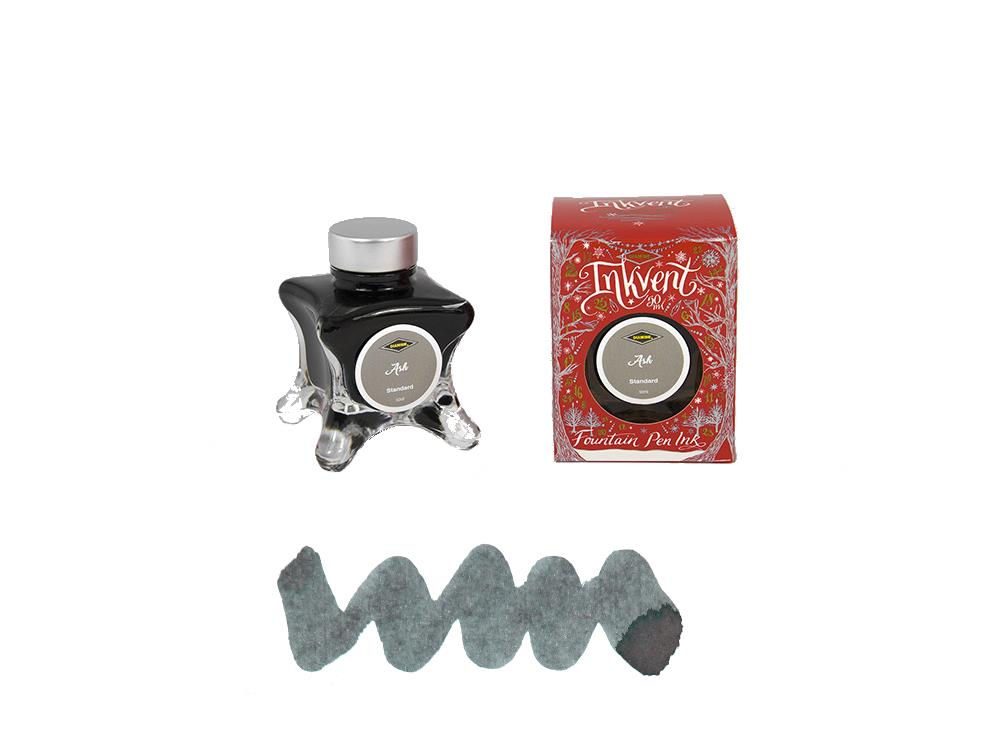 Diamine Ash Ink Vent Red Tintenfass, 50ml, Grau, Glas