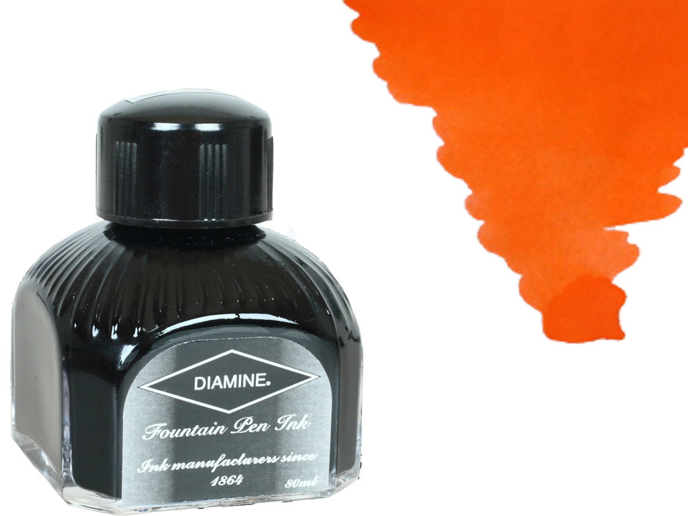 Diamine Tintenfass, 80ml., Peach Haze, Italianische Glass Flasche