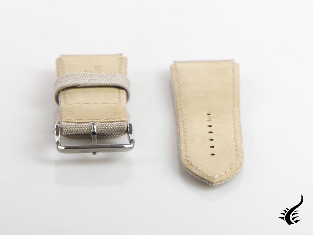 Glycine, Leinenuhrband, 24mm, Grau, CBIGGR-24