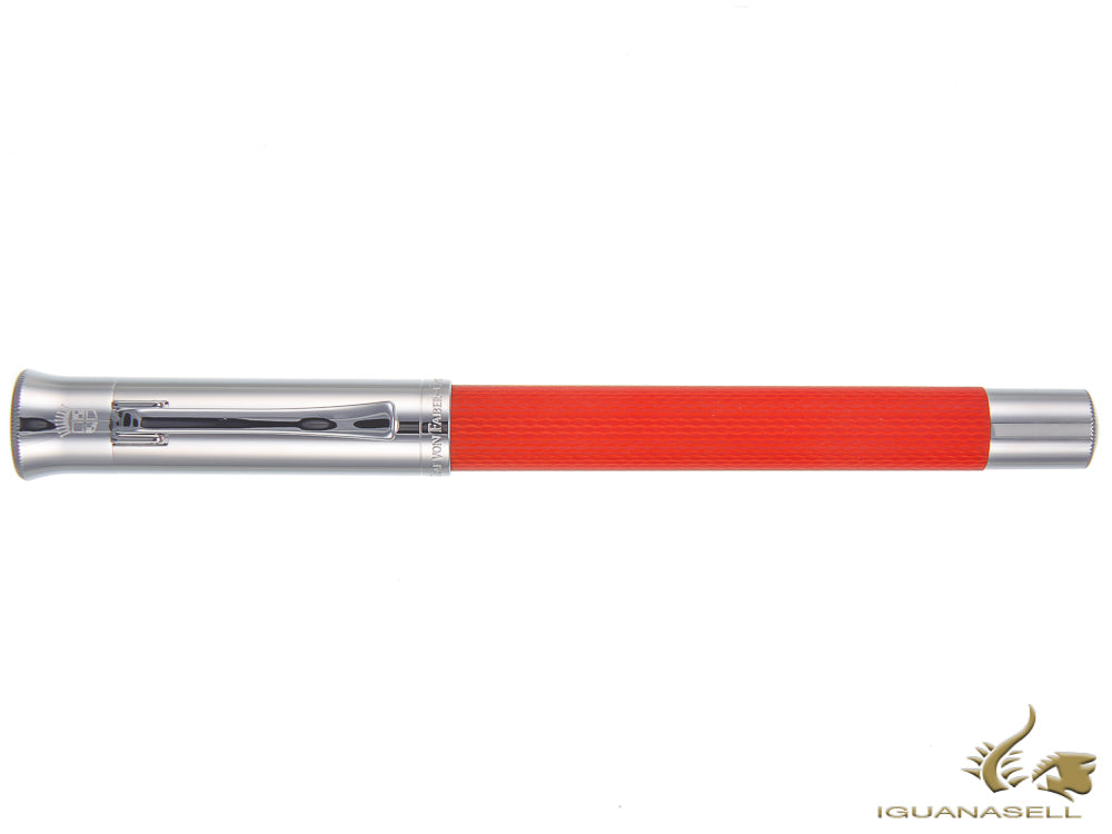 Graf von Faber-Castell Guilloche India Red Füllfederhalter, Edelharz