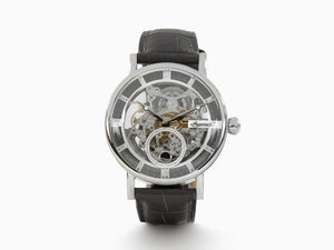 Ingersoll 1892 Herald Automatik Uhr, Edelstahl, 40mm, Silber, Lederband, I00402B
