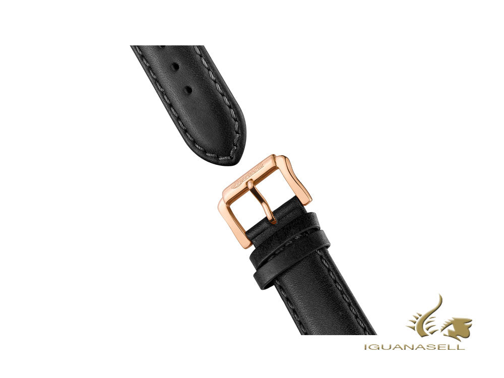 Ingersoll Director Automatik Uhr, 46 mm, Roségold, Weiss, Lederband, I08101