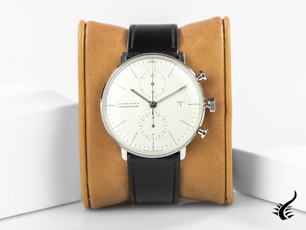 Junghans Max Bill Chronoscope Automatik Uhr, J880.2, 40 mm, 027/4600.02