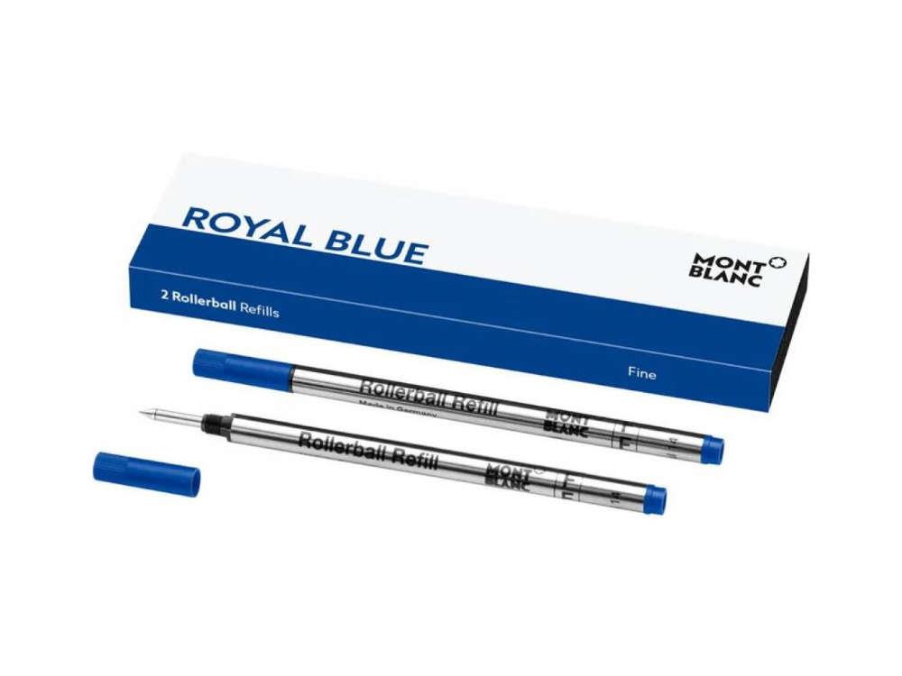 Rollerball 2x1 Mine Montblanc, Blau Royal, Gel, Fein, 128232