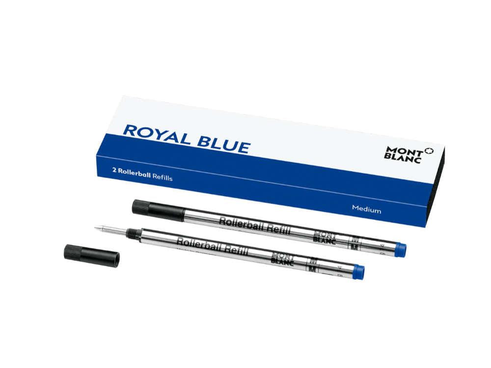 Rollerball Mine 2x1 Montblanc Blau Royal Gel Medium 128233 Iguana Sell DE