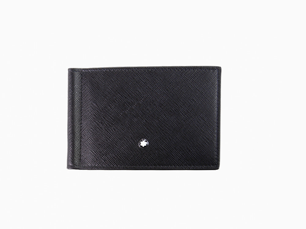 Montblanc Sartorial Brieftasche, Leder, Schwarz, 6 Karten, Money Clip, 130316