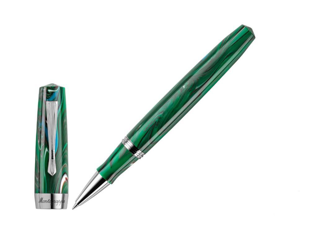 Montegrappa Elmo 02 Cortina Roller, Edelharz, Edelstahl, ISE2RRAG