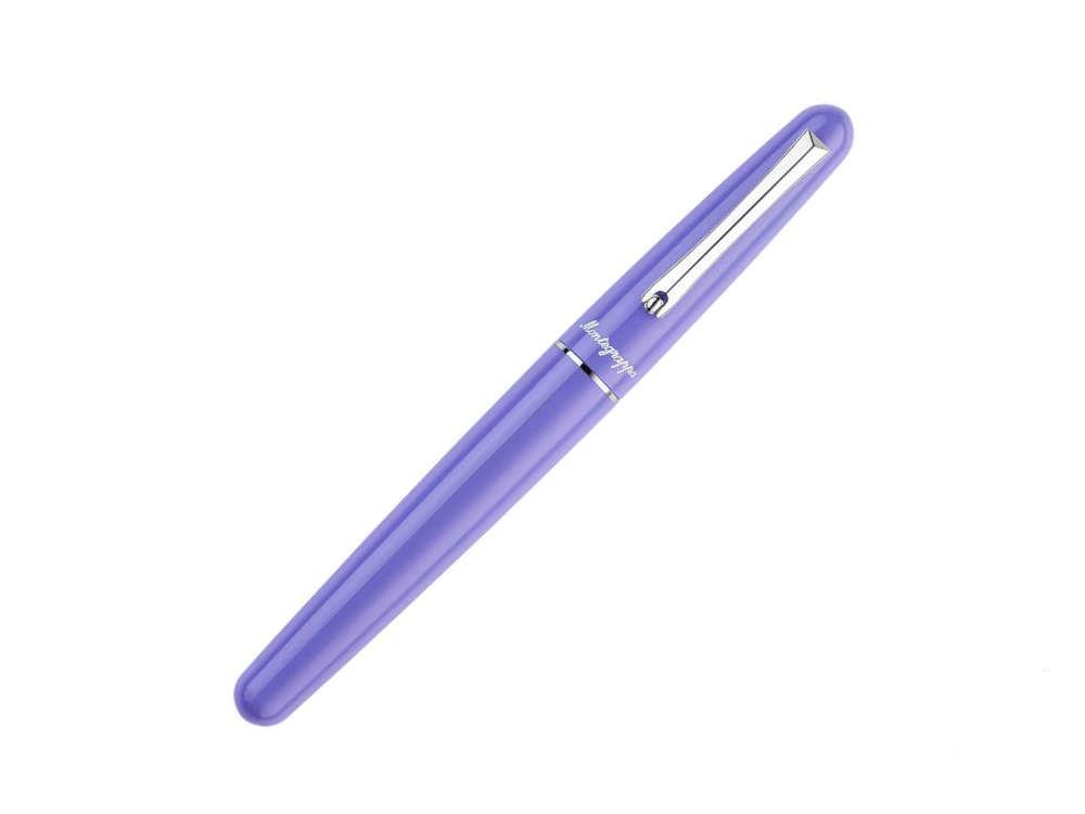 Montegrappa Elmo 01 Very Peri Füllfederhalter, Edelstahl, ISEOR-AV