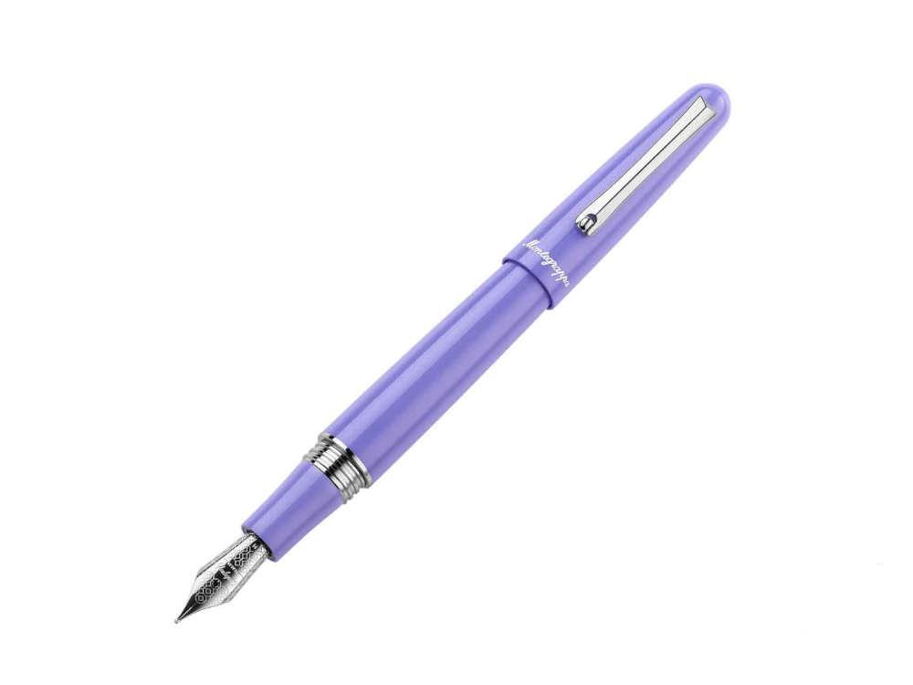 Montegrappa Elmo 01 Very Peri Füllfederhalter, Edelstahl, ISEOR-AV