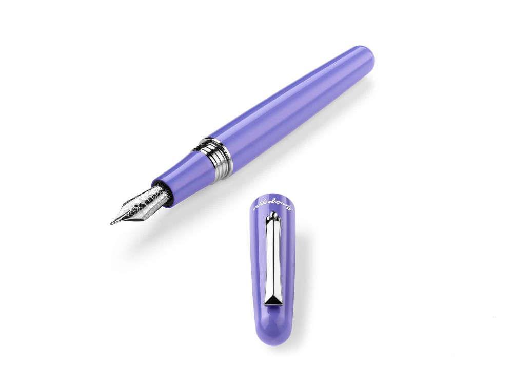 Montegrappa Elmo 01 Very Peri Füllfederhalter, Edelstahl, ISEOR-AV