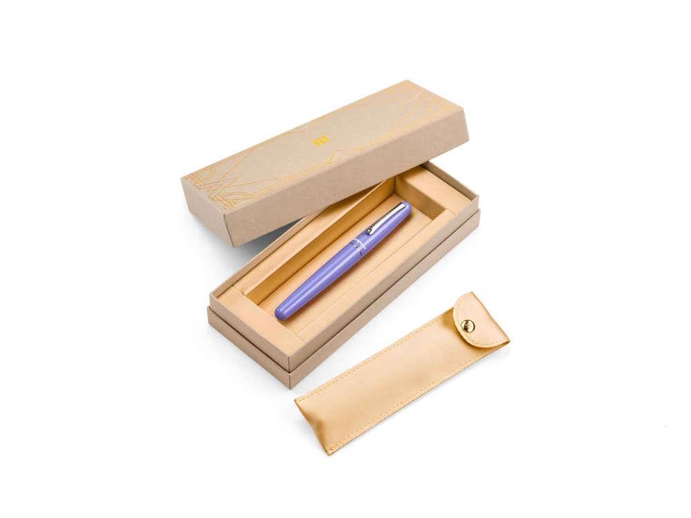 Montegrappa Elmo 01 Very Peri Füllfederhalter, Edelstahl, ISEOR-AV