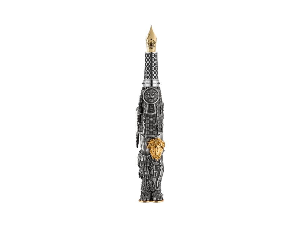 Montegrappa Gladiator Füllfederhalter, Silber, LE, ISGLN-SE