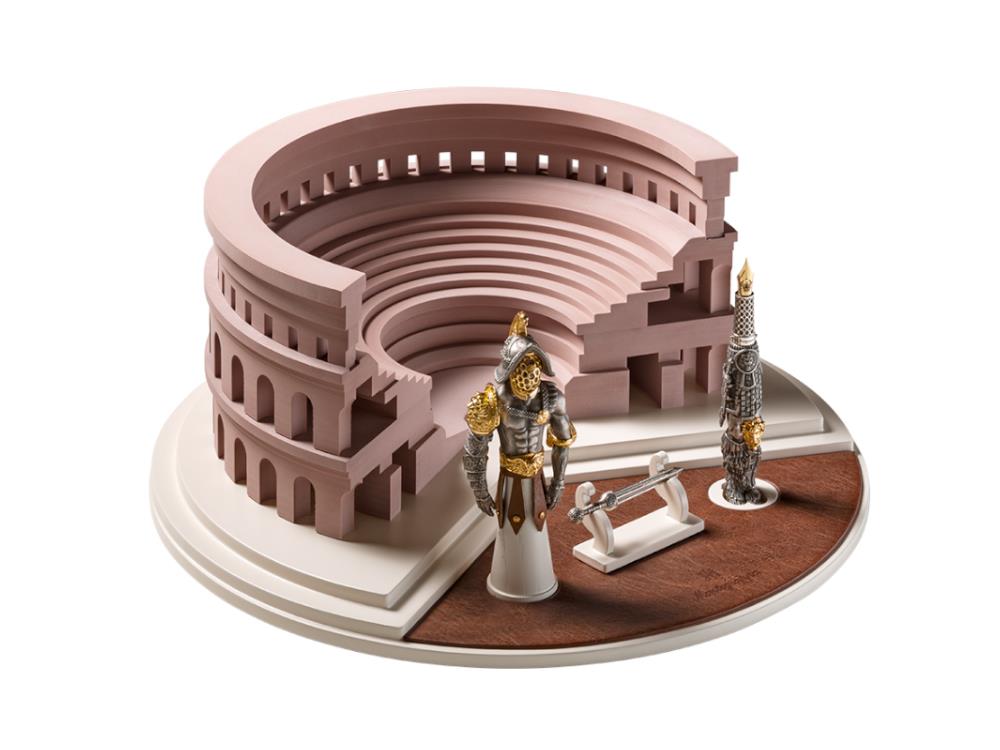 Montegrappa Gladiator Füllfederhalter, Silber, LE, ISGLN-SE