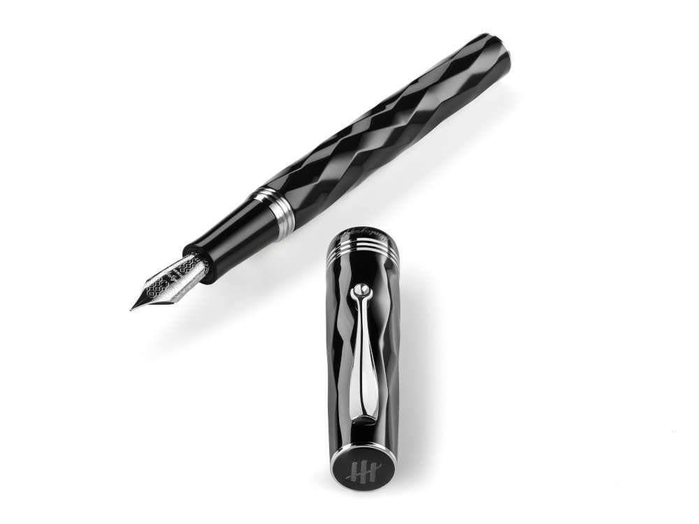 Montegrappa Brenta Füllfederhalter, Edelharz, Schwarz, ISRBT-IC