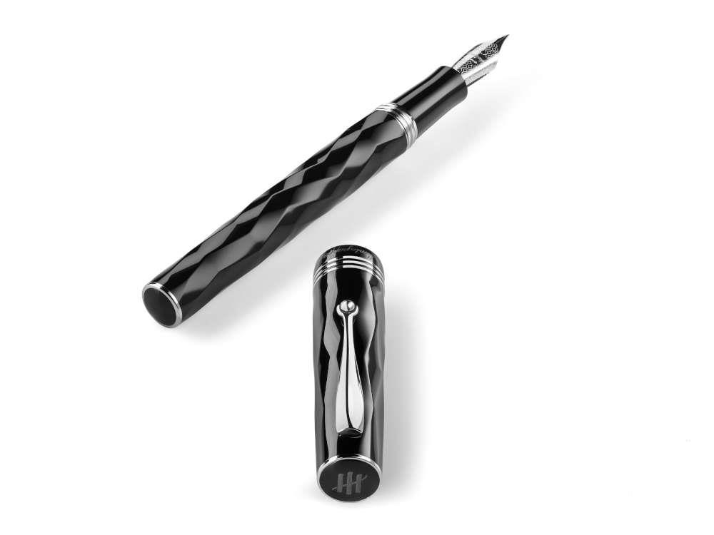 Montegrappa Brenta Füllfederhalter, Edelharz, Schwarz, ISRBT-IC