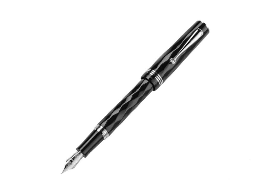 Montegrappa Brenta Füllfederhalter, Edelharz, Schwarz, ISRBT-IC