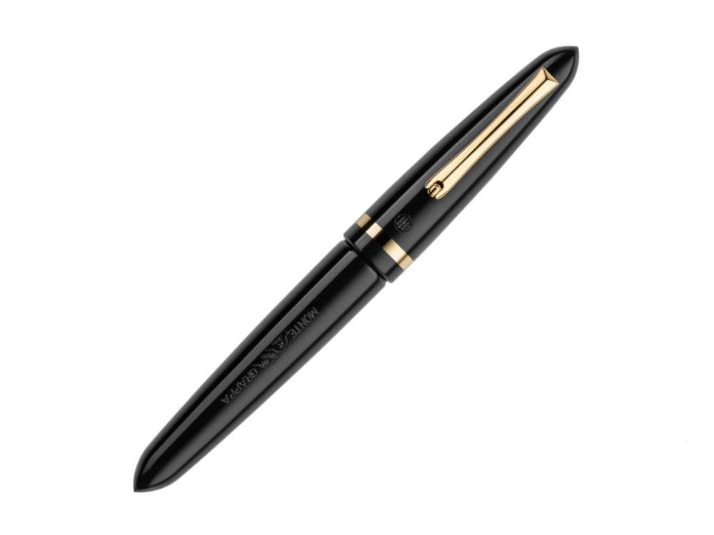 Montegrappa Venetia Füllfeder, Schwarz, 14k Gold Flex, ISVEN-XC
