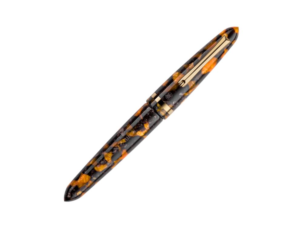 Montegrappa Venetia Havana Amber Füllfederhalter, 14k Flex, ISVEN-XO