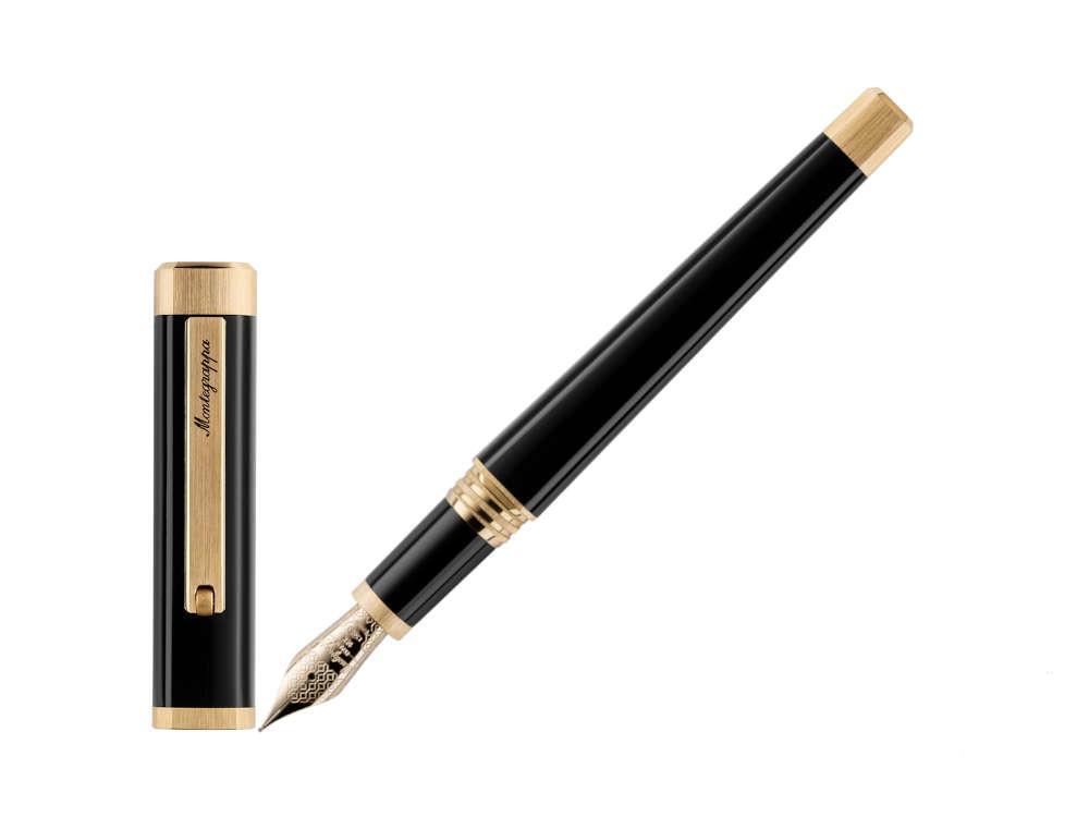 Montegrappa Quattro Füllfederhalter, Vergoldet, 14k Gold, ISZ4I-4Y