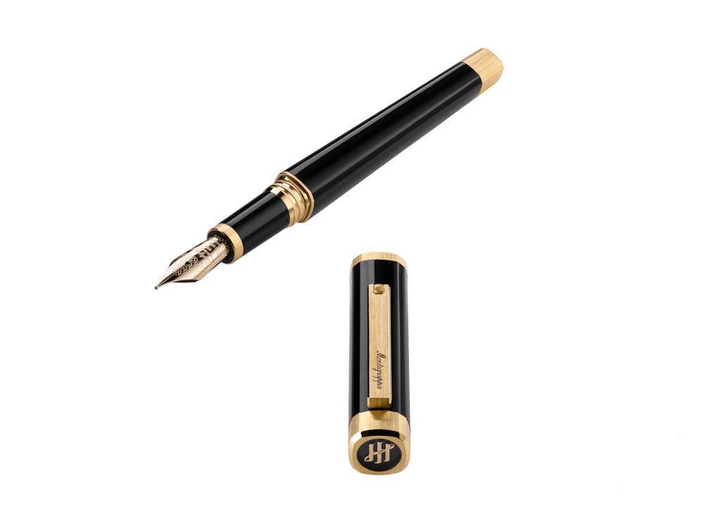 Montegrappa Quattro Füllfederhalter, Vergoldet, 14k Gold, ISZ4I-4Y