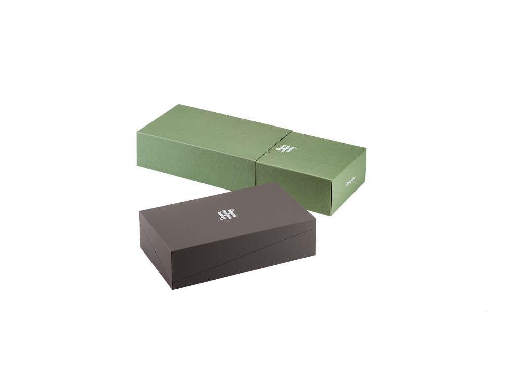 Montegrappa Quattro Füllfederhalter, PVD neger, 14k Gold, ISZ4I-XC