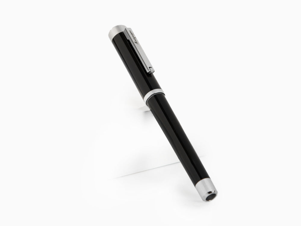 Montegrappa Zero Roller, Schwarzes Edelharz, Palladium IP, ISZEIRIP