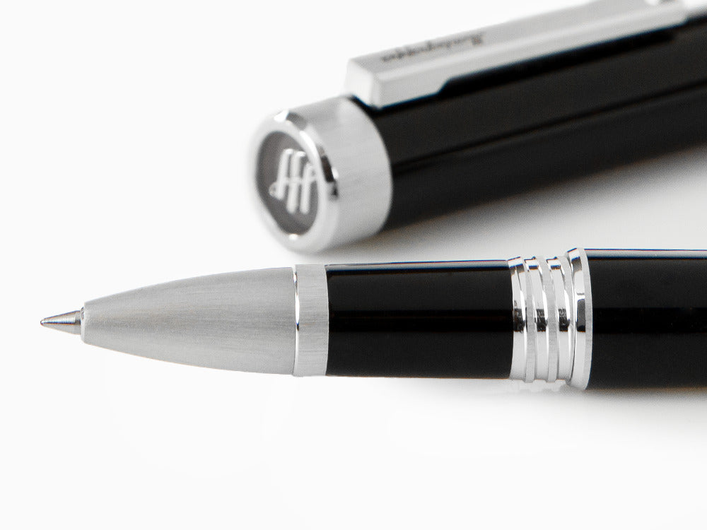 Montegrappa Zero Roller, Schwarzes Edelharz, Palladium IP, ISZEIRIP