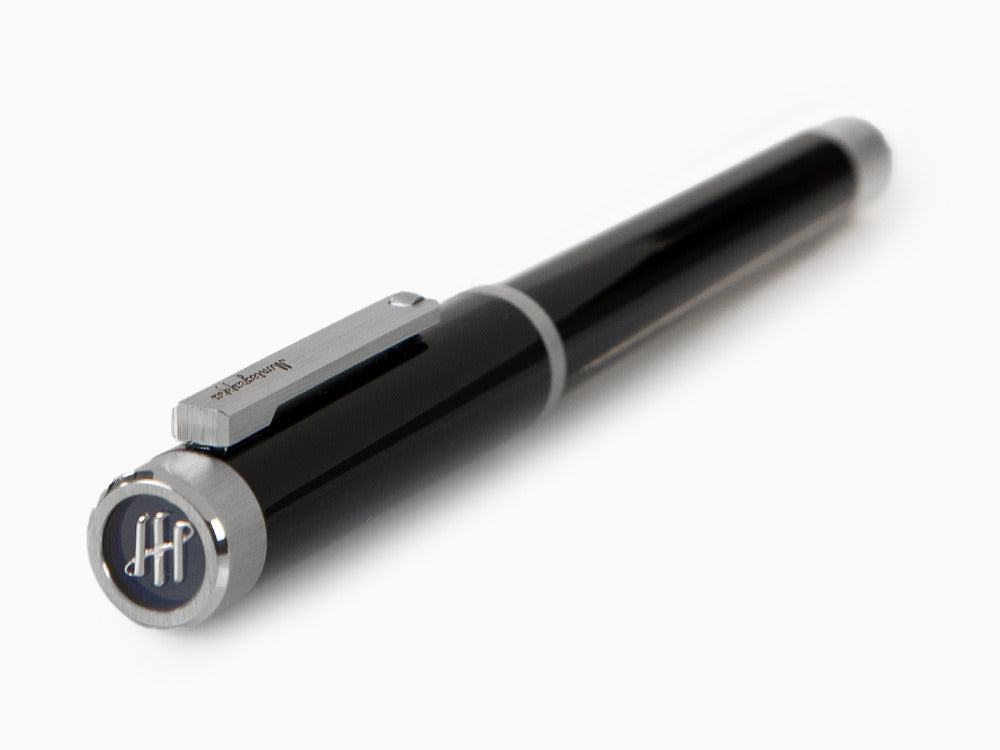 Montegrappa Zero Roller, Schwarzes Edelharz, Palladium IP, ISZEIRIP