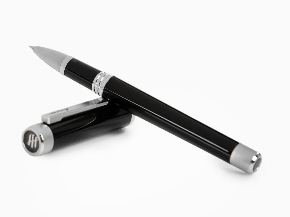 Montegrappa Zero Roller, Schwarzes Edelharz, Palladium IP, ISZEIRIP