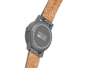 Mondaine Essence Grey Quartz Uhr, Ökologisch, Weiss, 32 mm, MS1.32110.LU