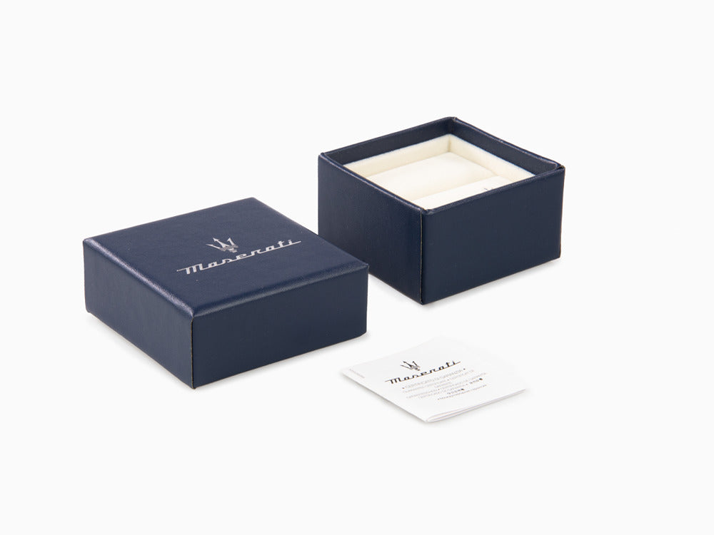 Maserati Gioielli Manschettenknöpfe, Stahl, Silber, Poliert, JM121ATK14