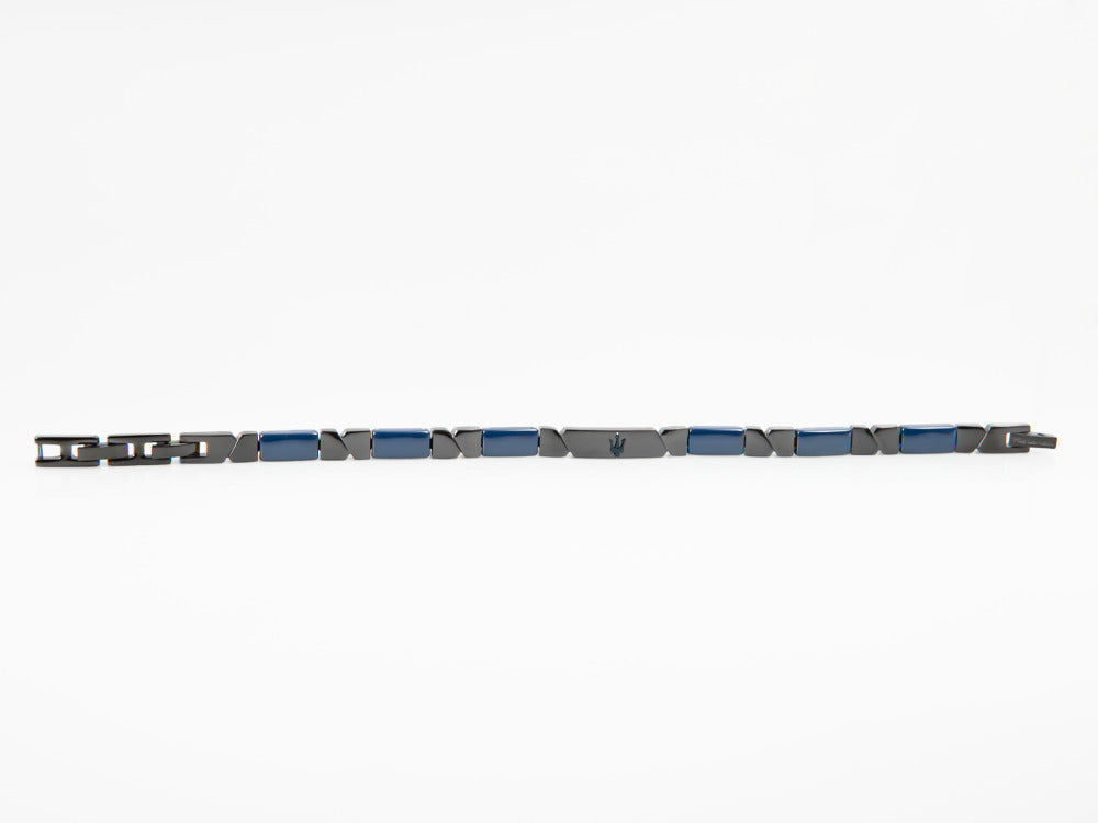 Maserati Gioielli Armband, Edelstahl, Schwarz und blau, JM221ATZ01