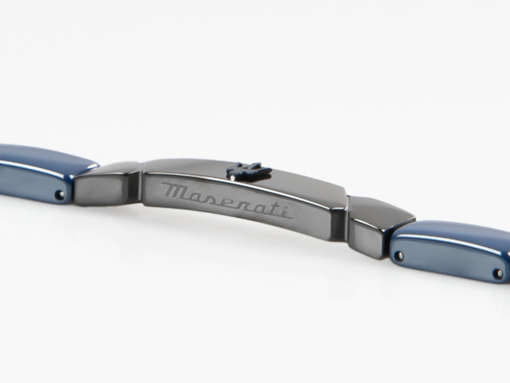 Maserati Gioielli Armband, Edelstahl, Schwarz und blau, JM221ATZ01