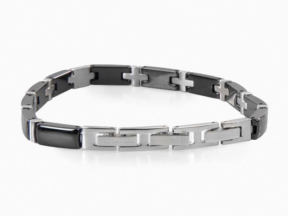 Maserati Gioielli Armband, Edelstahl, Schwarz, JM221ATZ04