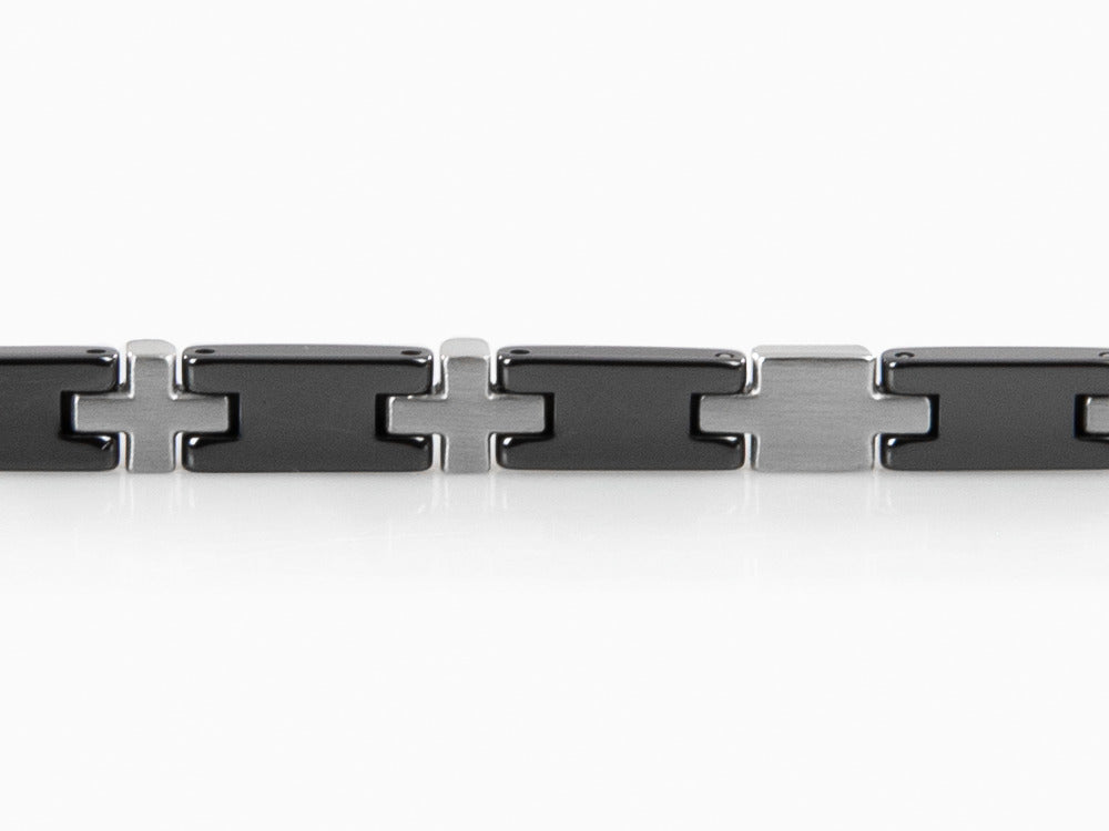 Maserati Gioielli Armband, Edelstahl, Schwarz, JM221ATZ04