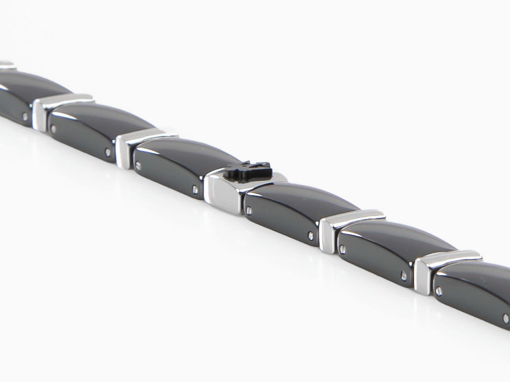 Maserati Gioielli Armband, Edelstahl, Schwarz, JM221ATZ04