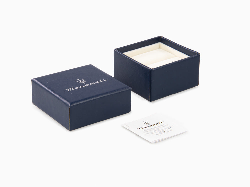 Maserati Gioielli Manschettenknöpfe, Stahl, Silber, Poliert, JM416AIL03