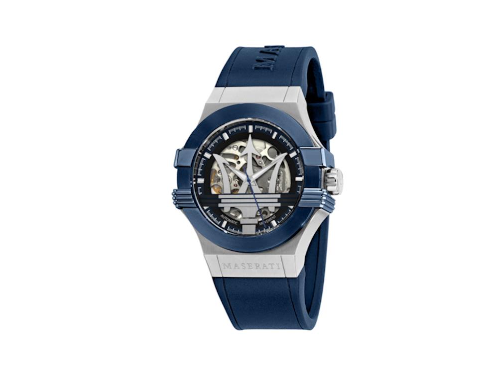 Maserati Potenza Automatik Uhr, Blau, 40 mm, Shapir-Glas, R8821108035